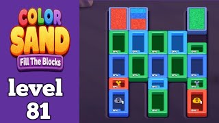 Details Color Sand: Fill The Blocks level 81 gameplay walkthrough solution  Update