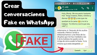 Crear conversaciones falsas en WhatsApp online (Fake) screenshot 5