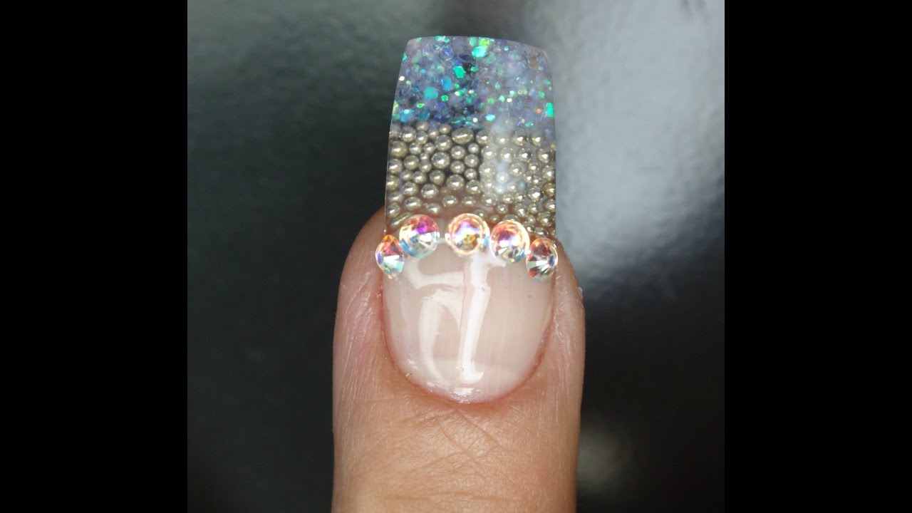 uñas con caviar y acrilico tornasol - thptnganamst.edu.vn