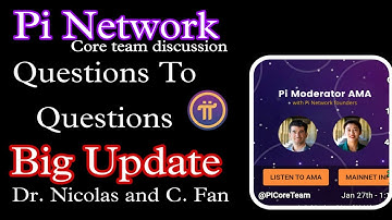 Pi Network new update/Pi core team Dr.Nikolas and C.Fan Discussion about pi mainnet Pi kyc pi wallet