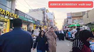 Kirkuk KURDISTAN | 4k Bazar walking tour