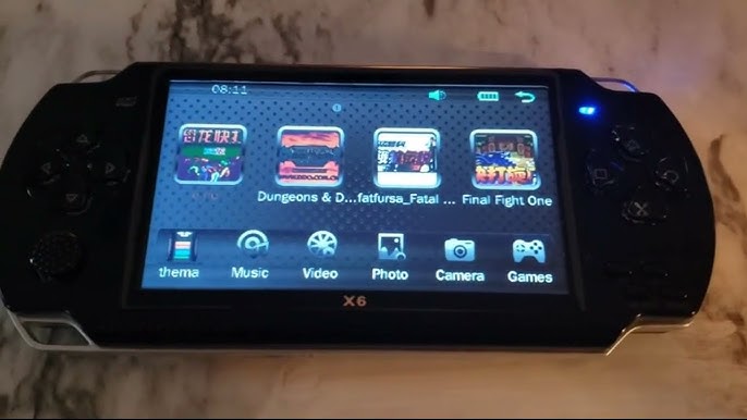 Generic PSP Handheld Game Machine X6, 8GB, 4.3 inch Screen, Built-in Over  10000 Free Games, Black