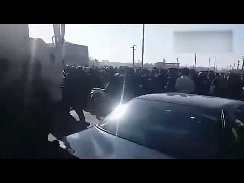 درگیر ی ساکنان منطقه کرکج تبریز با مأموران سرکوبگر انتظامی با فریادهای بی‌شرف، بی‌شرف