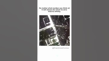 Think about a number, it will always be closer to zero than to infinity ♾️ #physics #math #memes