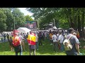 Llegando a la fan zone del Real Madrid en París final Champions