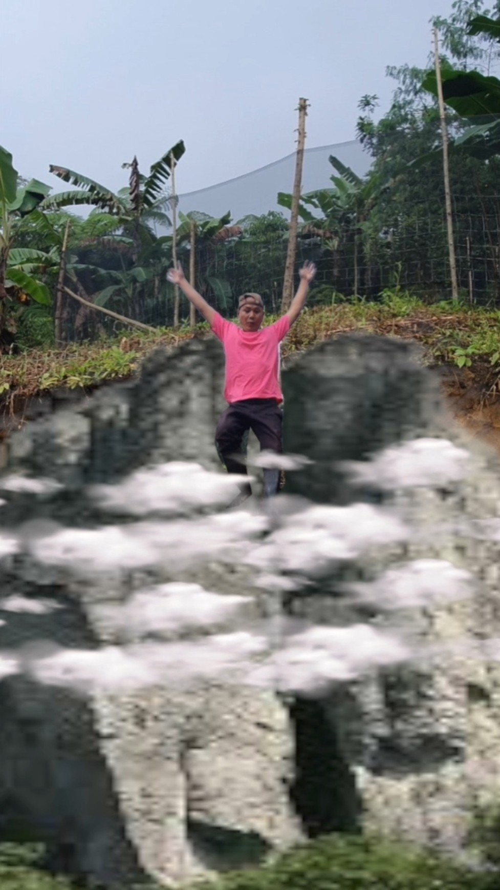 Jumping from the highest mountain #magic #funny #entertainment