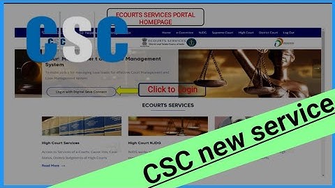 CSC New Update | CSC E-Court Service Start | High Courts Of India Service Available Through CSC.