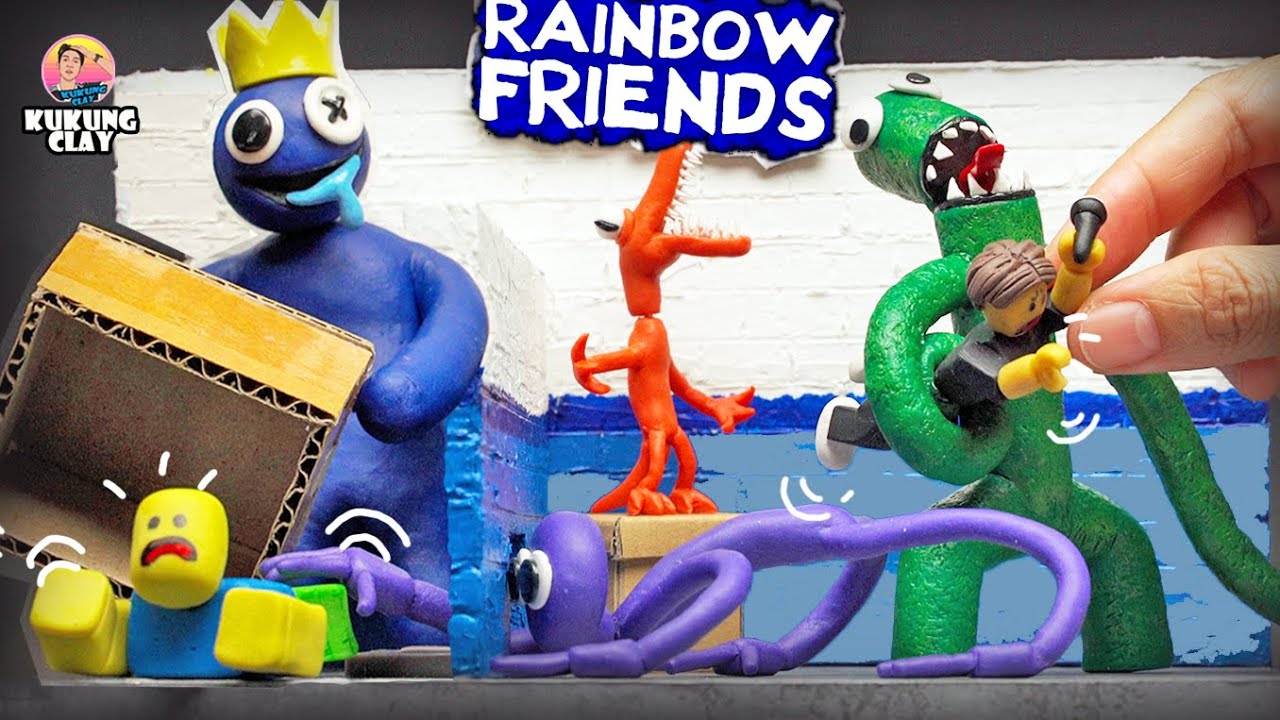 How To Make RAINBOW FRIENDS Diorama / Polymer Clay in 2023