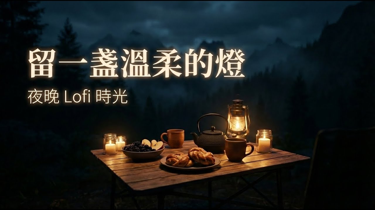 在黑夜裡，留一盞溫柔的燈給自己｜ 夜晚 Lofi｜放鬆・專注時光