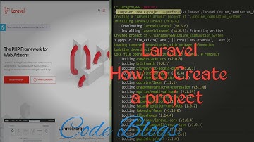 How to create a project on Laravel ||  Using composer create - project Command