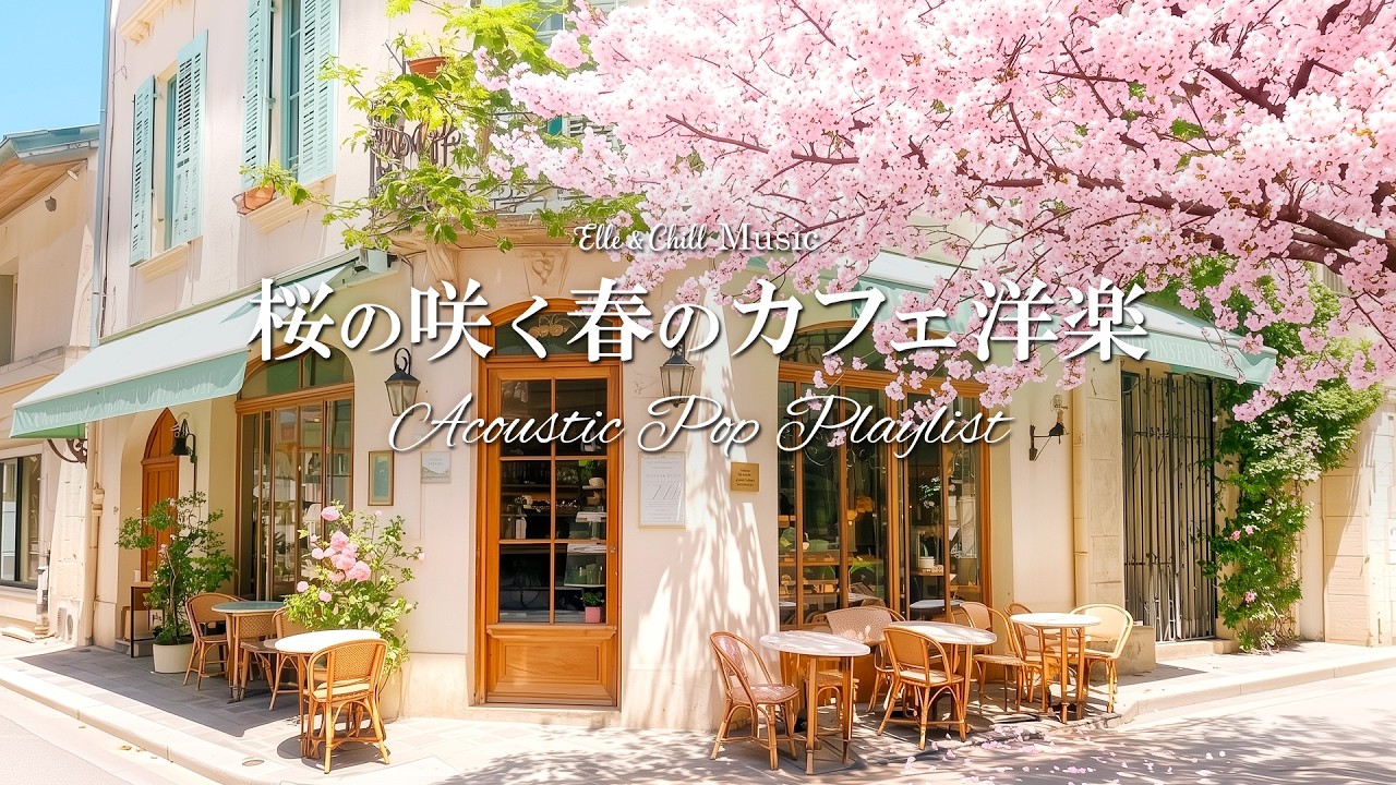 【春カフェ☕作業用BGM】桜の季節に聴きたい洋楽プレイリスト│作業用BGM｜カフェbgm｜カフェミュージック｜Chill & Relax｜Playlist｜リラックス