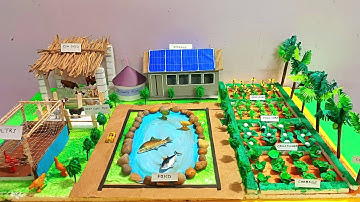 Integrated Farming Agriculture model | integrated farming model science project