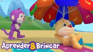 🎶 Aprender &amp; Brincar™ | Dia de Praia | Desenhos Animados | Aprendendo