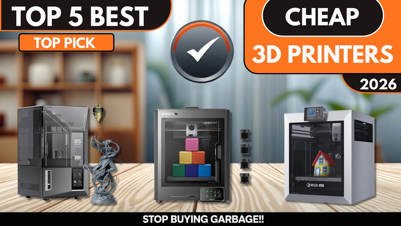 [Top 5] BEST Cheap 3D Printers in 2026 || “Watch Before You Buy!” - YouTube