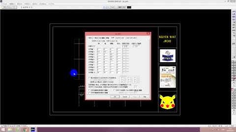 Jwcad từ cơ bản đến nâng cao: B16 thiết lập bảng cài đặt kích thước