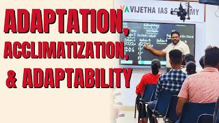 Adaptation, Acclimatization & Adaptability Explained | Anthropology Optional UPSC 2026