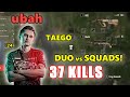 FaZe ubah & VP Lu - 37 KILLS - AUG + Mini14 - DUO SQUADS! - PUBG