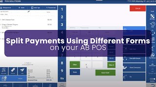 Split Payments Using Different Forms of Payment on your AB POS