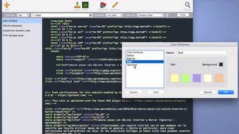 Syntax Highlighting and Color Schemes