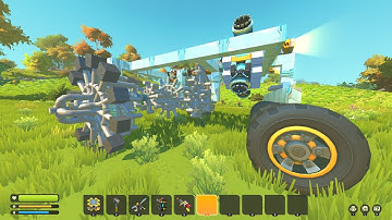 Scrap Mechanic: Survival - No Commentary - New tractor and a short test drive