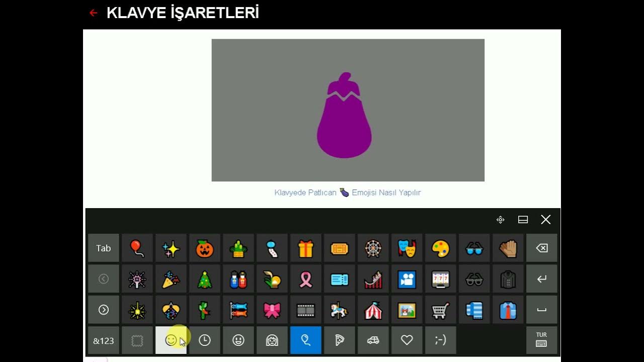 Klavyede Patlıcan 🍆 Emojisi Nasıl Yapılır How to Make Eggplant 🍆 Emoji on Keyboard YouTube