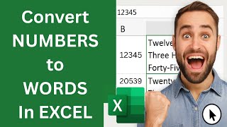 How to Convert Numbers to Words in Excel  Convert Number to Words in Excel   Numbers into Words 2