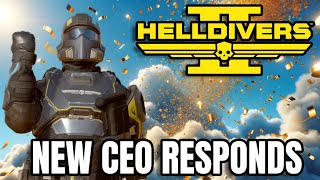 YES! - Helldivers 2 New CEO RESPONDS! - The Future of the Game