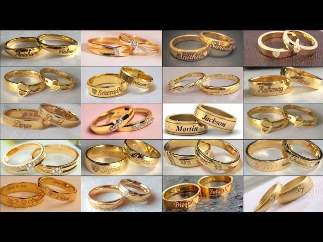 Top Name rings for couples online | Kalyan Jewellers