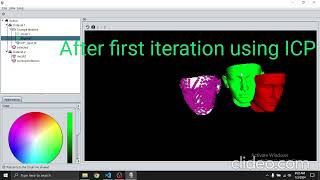 Iterative closest point on face mesh