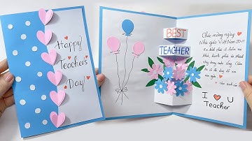 Cách làm thiệp 20 tháng 11 độc đáo/ DIY Teacher