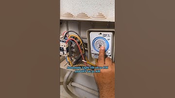 Light timer settings #hvac #electrical #electrician #lights