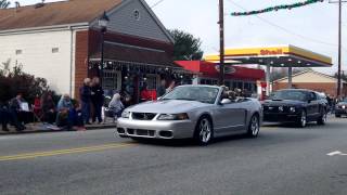 Gibsonville Nc Christmas Parade 2013 - Mustangs