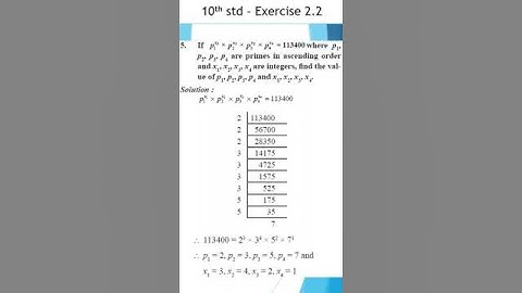 Tenth standard | Mathematics | Exercise 2.2 - 5 | @kalvikalam