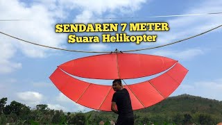 GAS TONTON Baru Pertama Kali Paidi Mamayo Narek Layangan 3,3 Meter Sendaren 7 Meter Suara Helikopter