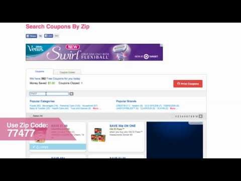 ★ How to Change Zip for Printable Coupons