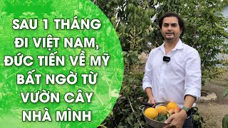 Sau 1 tháng đi VietNam, Đức Tiến về lại Mỹ bất ngờ từ vườn cây nhà mình -  Duc Tien Official