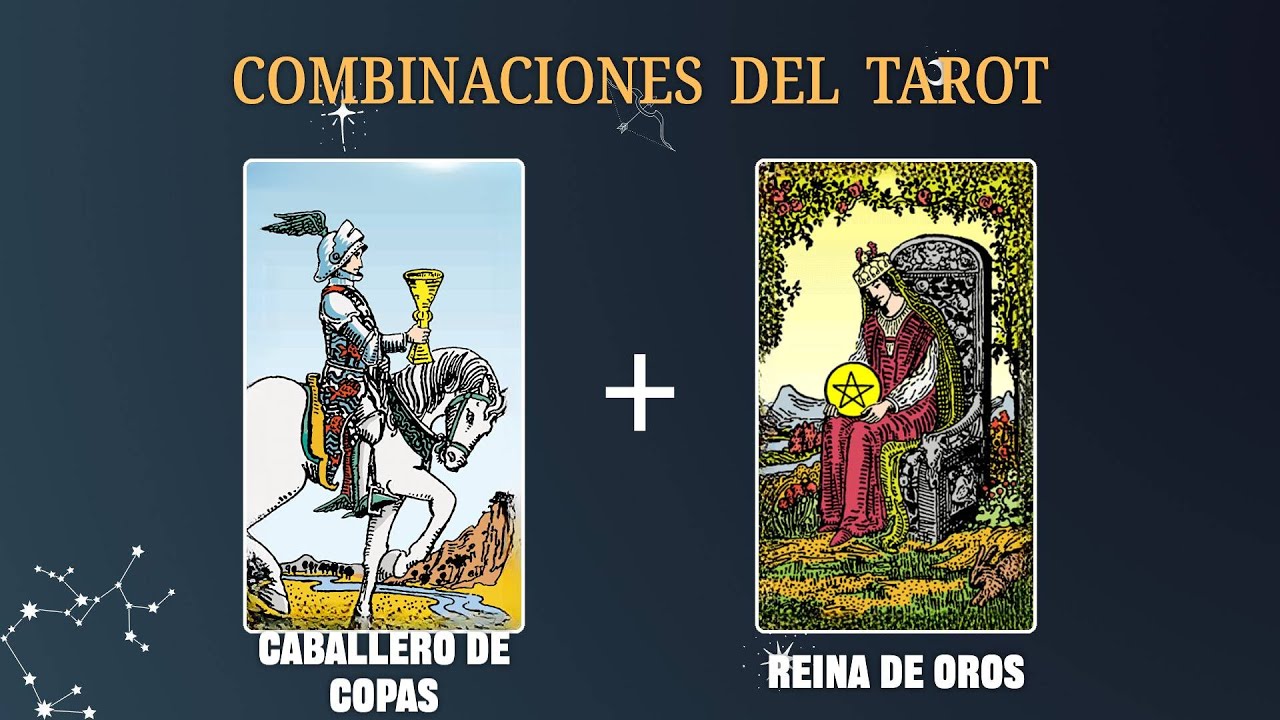 Caballo De Copas Y Reina De Oros