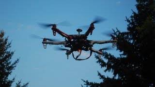 DJI F550 + GPS Maiden Crash... Flight