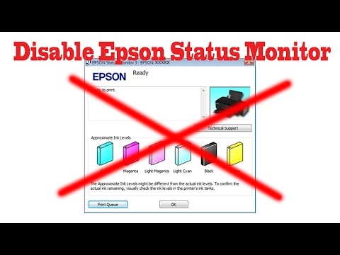 How To Disable Epson Printer Status Monitor 3