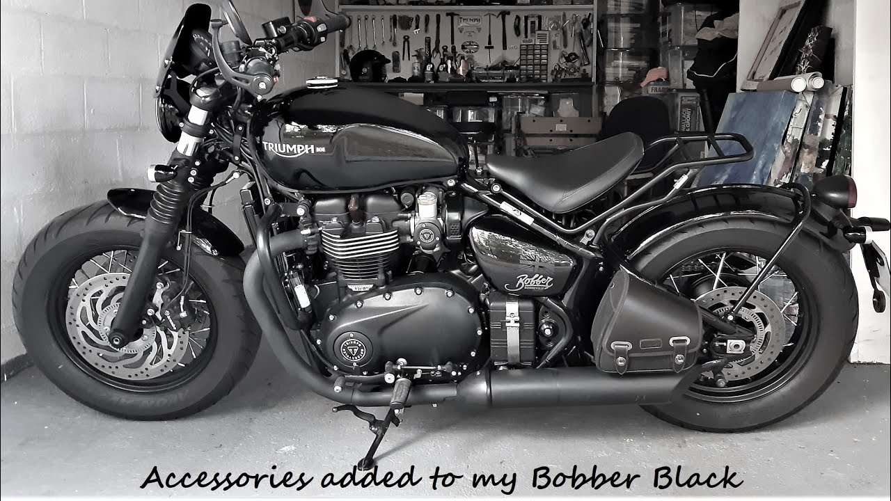Added Accessories -Triumph Bobber Black - Colin Michael - YouTube