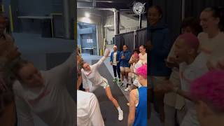 😂 Alanna Smith TWERKS pre-game | WNBA women's basketball #shorts #short #basketball #wnba