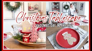 CHRISTMAS TABLESCAPE! | CHRISTMAS DECORATE WITH ME 2021