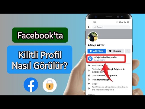 Facebook'ta Kilitli Profil Nasıl Görülür ||  Facebook Kilit Profili 2023 Nasıl Açılır