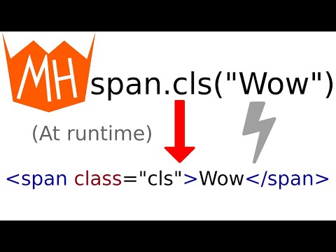 minHTML - String to runtime HTML Element