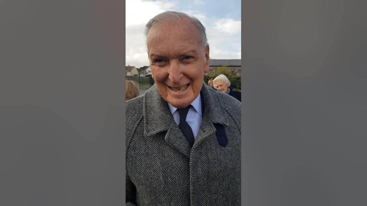 lord Barry Jones being interviewed at Treuddyn village hall YouTube