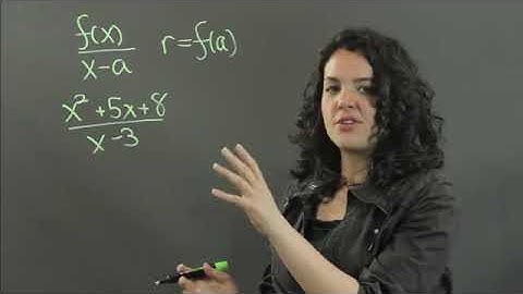 How to Use the Remainder Theorem