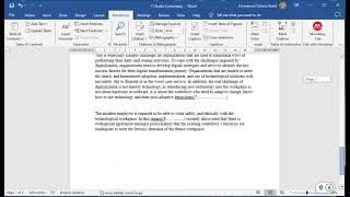How to Use Microsoft Word Reference Tool for  In-Text Citation and References.