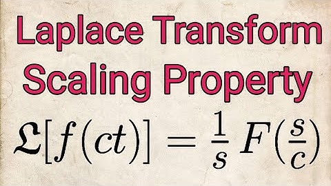 Scaling property of Laplace Transform || #maths #laplace