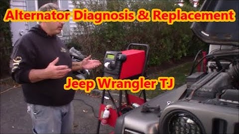 How to change a 2002 jeep wrangler TJ  alternator in under a minute. -  2004 jeep wrangler alternator