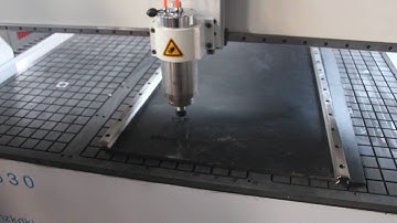 1530 model cnc router with vacuum table working video